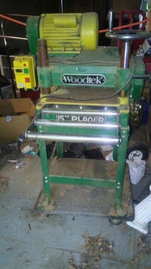 Found a woodtek 15 planer opinions by Somedude